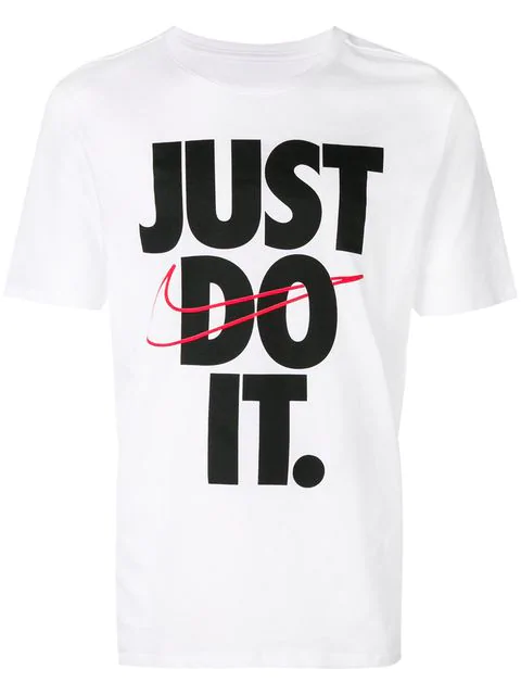 nike just do it white shirt