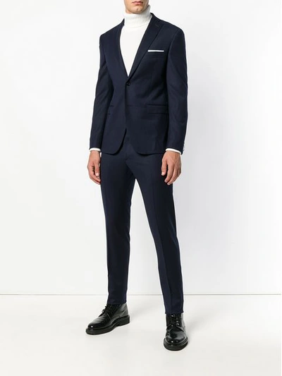 Shop Tonello Two-piece Formal Suit - Blue