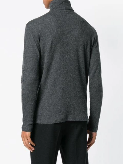 Shop Majestic Filatures Roll Neck Sweatshirt - Grey