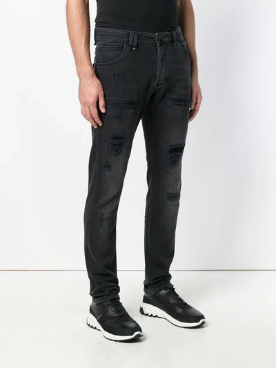 Shop Philipp Plein Slim Fit Jeans - Black