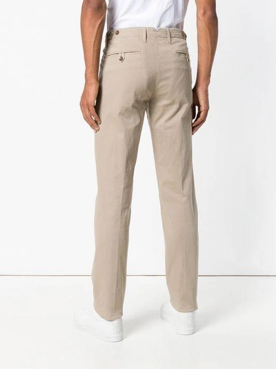 Shop Corneliani Classic Straight-leg Trousers - Neutrals