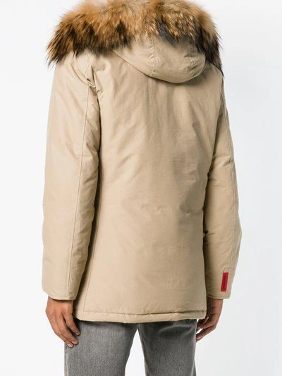Shop Freedomday Padded Hooded Jacket - Neutrals