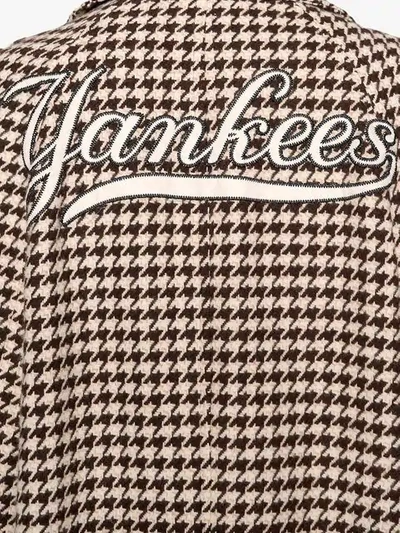 NY Yankees™千鸟格纹大衣