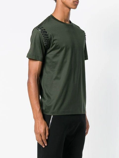 Shop Les Hommes Short Sleeved T-shirt - Green