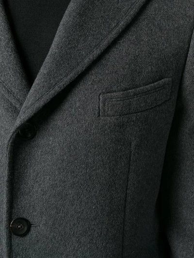 Shop Tonello Single-breasted Coat - Grey