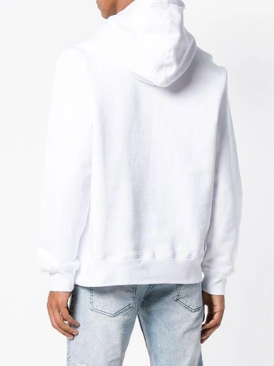 Shop Paterson Logo Print Hoodie In White