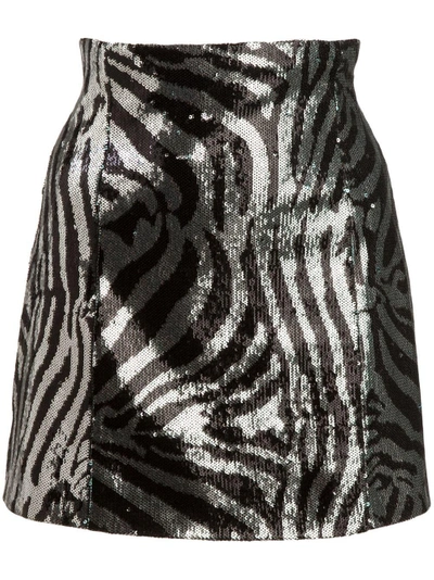 Shop Halpern Zebra Print Mini Skirt
