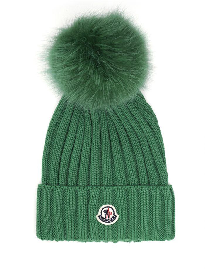 moncler bobble top beanie