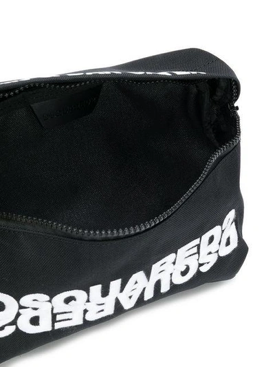 Shop Dsquared2 Logo Embroidered Belt Bag - Black