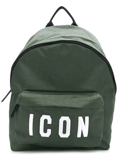 Shop Dsquared2 Icon Backpack In Green