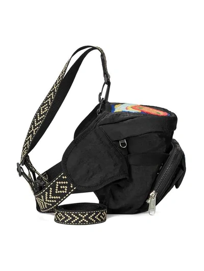Shop Gucci Belt Bag With  '80s Patch In Black
