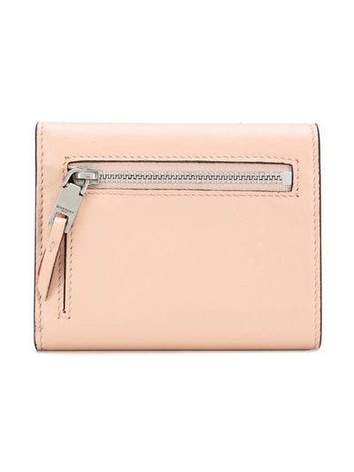 Shop Givenchy Embossed Logo Wallet - Pink