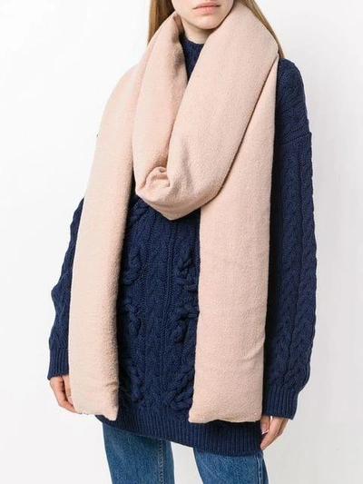 Shop Rick Owens Padded Scarf In Pink