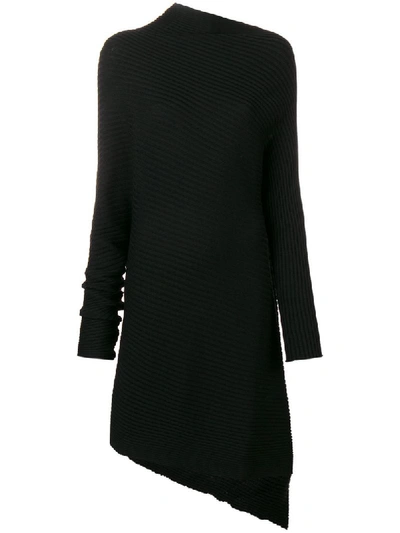 Shop Marques' Almeida Asymmetrical Dress In Black