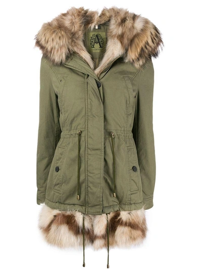 Shop Alessandra Chamonix Racoon Fur Lined Parka Coat