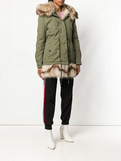 Shop Alessandra Chamonix Racoon Fur Lined Parka Coat