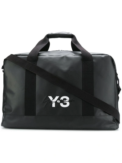 Shop Y-3 Top Handle Duffle Bag - Black