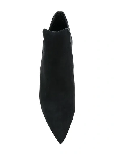 Shop Lanvin Pointed Ankle Boots In Black