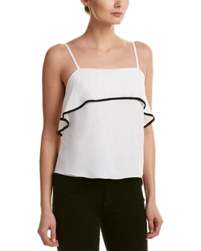 Shop Alice And Olivia Etta Ruffle Silk Cami In White