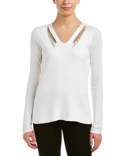 Shop T Tahari Sweater In White
