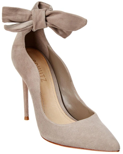 Shop Schutz Delza Suede Pump In Grey