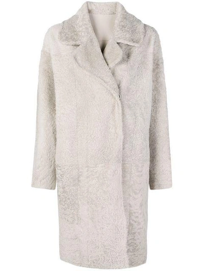 Shop Drome Oversized Long Sleeved Coat - Grey