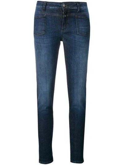 Shop Closed Low Skinny Jeans - Blue