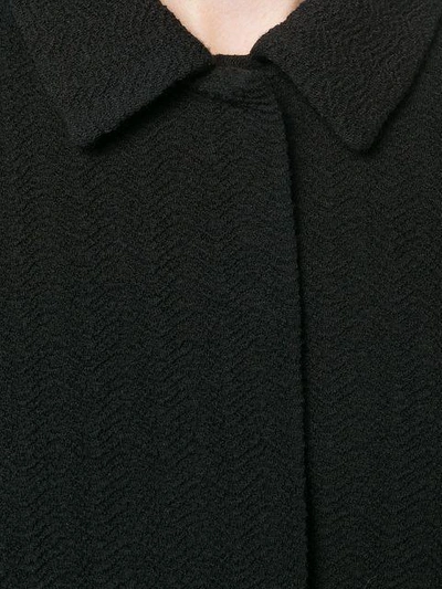 Shop Giorgio Armani Fitted Jacket - Black