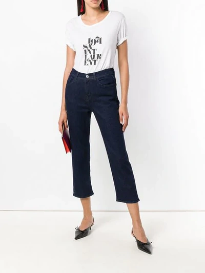 Shop Haikure Hew Cropped Jeans In Blue