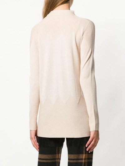 Shop D.exterior Roll Neck Jumper In Neutrals