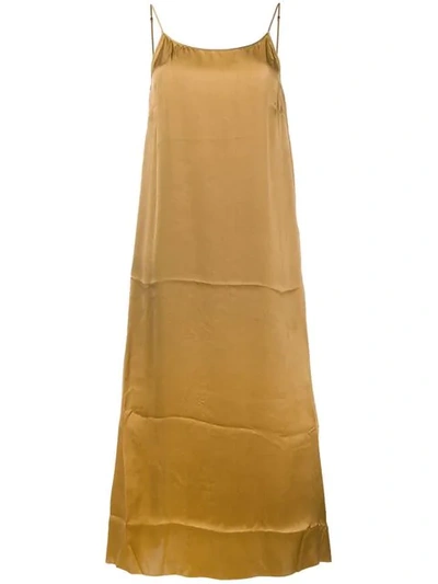 Shop Uma Wang Slip-on Dress In Brown