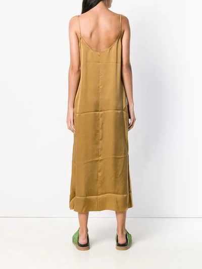 Shop Uma Wang Slip-on Dress In Brown