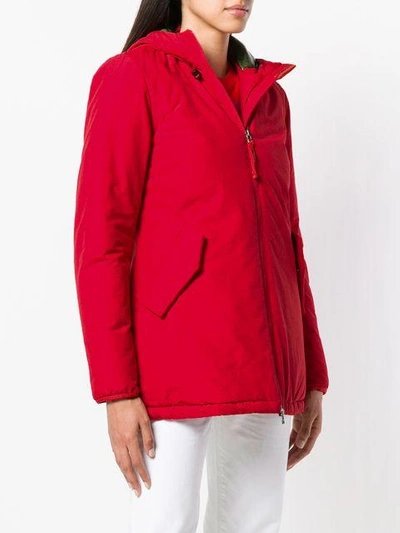 Shop Freedomday Short Hooded Coat - Red
