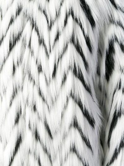 Shop Givenchy Faux Fur Long Coat In White