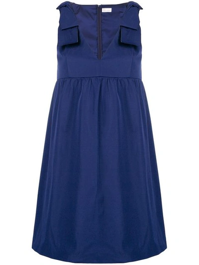 Shop Red Valentino Flared Summer Dress In Blue