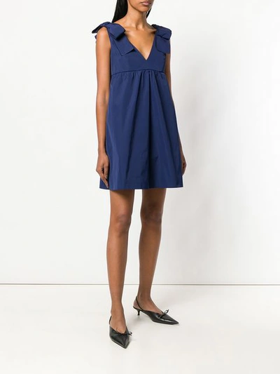 Shop Red Valentino Flared Summer Dress In Blue