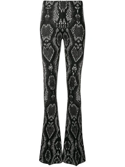 Shop Circus Hotel Snake Effect Trousers - Black