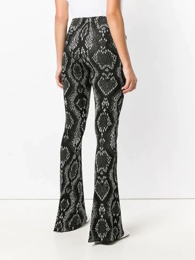 Shop Circus Hotel Snake Effect Trousers - Black