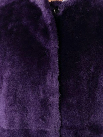 Shop Desa 1972 Removable Collar Jacket - Purple