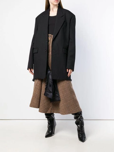 Shop Y/project Y / Project Oversized Blazer Coat - Black