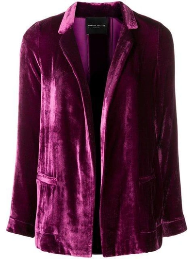 Shop Roberto Collina Velvet Blazer - Pink