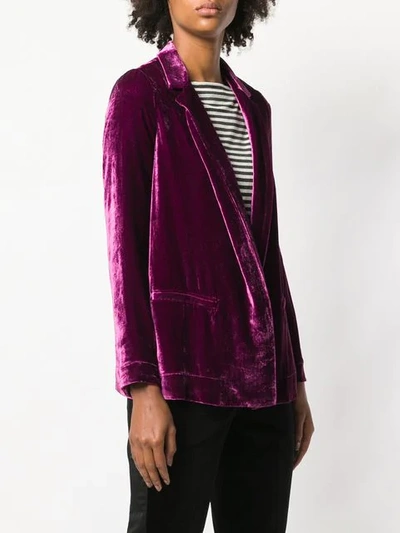 Shop Roberto Collina Velvet Blazer - Pink