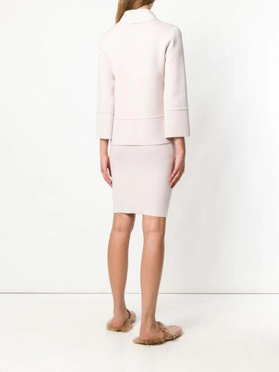 Shop D.exterior Two-piece Skirt Suit - Nude & Neutrals