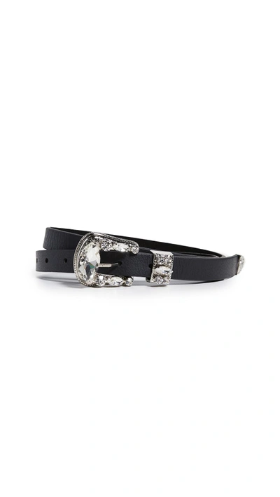 Shop B-low The Belt Riley Belt In Black/silver