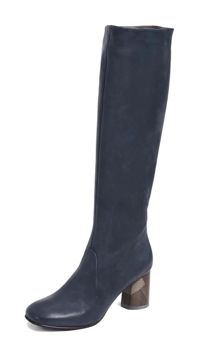 Shop Coclico Shoes Lilac Tall Boots In Coal