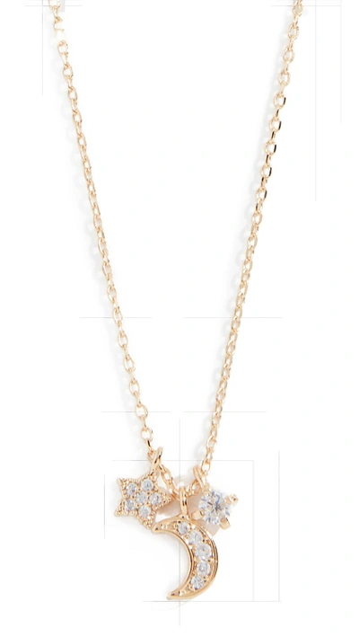 Shop Cloverpost Universe Necklace In Yellow Gold