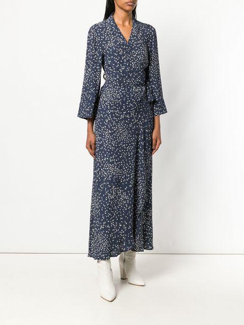 ganni barra crepe dress