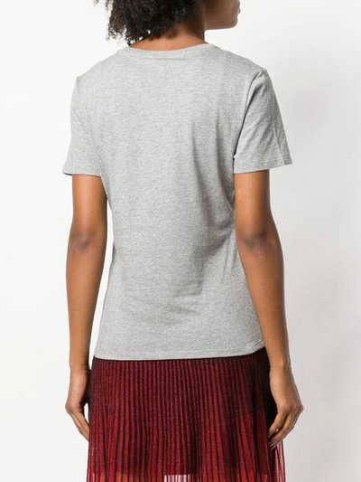 Shop Alexander Mcqueen Lettering T-shirt - Grey