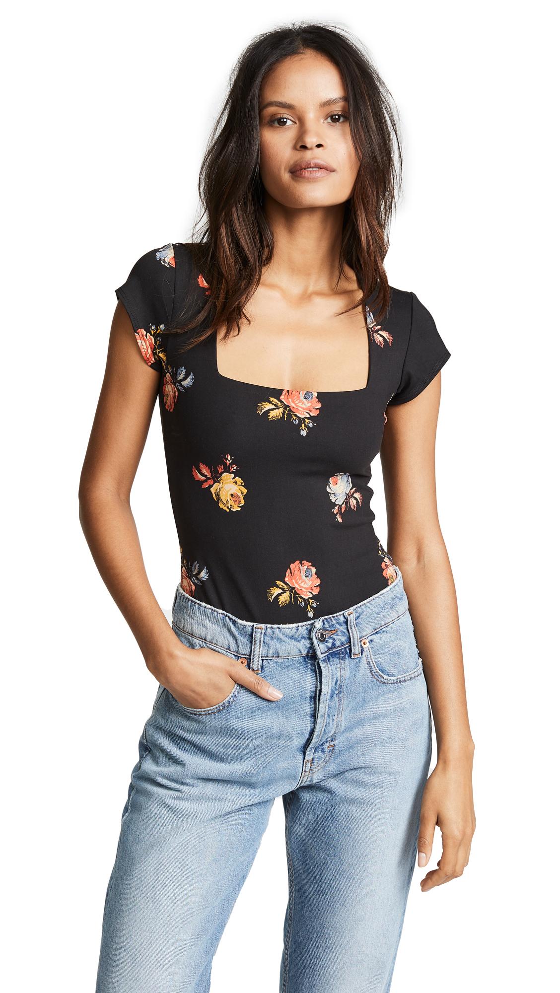 free people square neck bodysuit