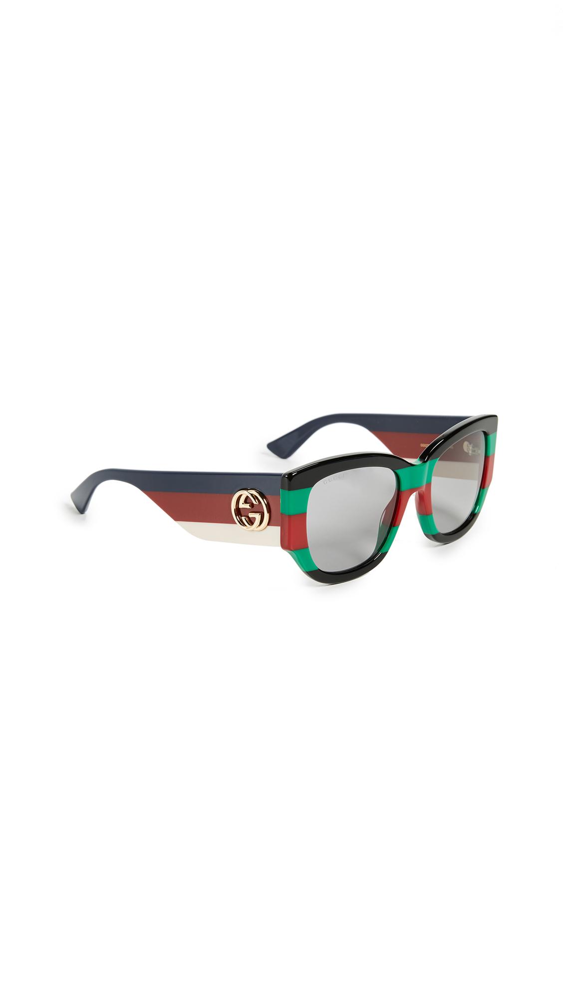 gucci red black green sunglasses